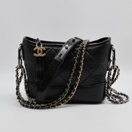 CHANEL 雙鍊條流浪包 - 小號黑