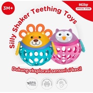 Nuby Silly Shaker Teething Toy - Baby Teether Toy Ages 3+ Months