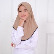 Amora Jilbab Bergo Hamidah Anak Hijab Instan Jersey Premium Kerudung Anak Sekolah Polet Pet Antem