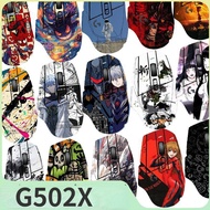 Suitable for G502X Mouse Matte Sticker, Anime Pattern, G502X PLUS Mouse Shell Sweat-Absorbent Sticke