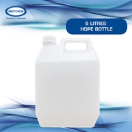 5 Litres HDPE Bottle | refillable empty bottle - Suitable for all sorts of liquid packaging