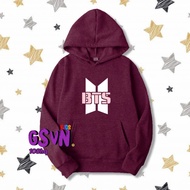 jaket anak - hoodie bts logo murah terbaru baju bt21 - article 452 - maroon l