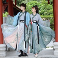 Hanfu Men's And Women's Clothing, Original Hanfu Style Wei And Jin Cross Collar Waist