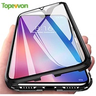Topewon For Samsung Galaxy Note 20 Case Luxury Double Clear Glass Magnetic Metal Cover Cases For Samsung Note20 Ultra Shockproof Fundas