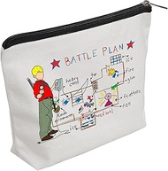 WZJHCL Battle Plan Map Makeup Pouch 90s Christmas Movie Cosmetic Bag Hand Drawn Battle Plans Storage