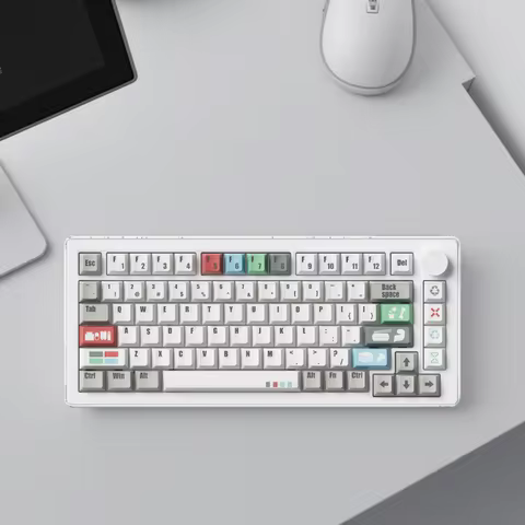 Akko MonsGeek M1 V5 Three-mode Mechanical Keyboard/Barebone Kit VIA 75% 3/5 Pin Customized Hot Swap 