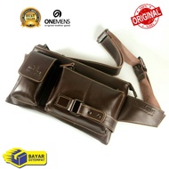 Onemens Genuine Leather Men's Waistbag Full Genuine Leather / Genuine Leather Waistbag 100% Genuine 