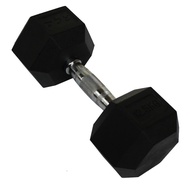 RCL ( 12.5kg X 1) Hexagon Rubber Coated Dumbbell DBHX9125 Dumbell for Sport Gym Fitness Exercise Wei