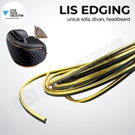 Lis List Kur Sofa Emas Bulat 8mm / Lis Gold Edging Sofa / Aksesoris List Edging METERAN (Hiasan Sofa