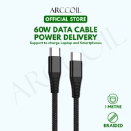 Arccoil Power Delivery Cable Type C to Type C 60W/100W