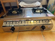 二手商品_莊頭北 TG-7230☆崁入式銅爐頭安全嵌入爐瓦斯爐