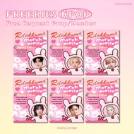 [30 pcs] Freebies Kpop Pink Rilakkuma ver Ala Selkor Lucu Freebies Concert Postcard Packing