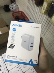 Củ sạc nhanh Anker PowerPort PD+ 2 33W 2 cổng USB và PD Type-C công nghệ PowerIQ 2.0 A2626