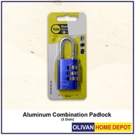 YALE Aluminum Combination Padlock 3 Dials YE3C/20/121/1R (Red)