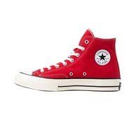（ของแท้อย่างเป็นทางการ） Converse Chuck Taylor All Star Hi Red Mens and Womens Canvas Shoes  รองเท้าวิ่ง รองเท้าลำลอง รองเท้าผ้าใบ รองเท้าสเก็ตบอร์ด 3 year warranty