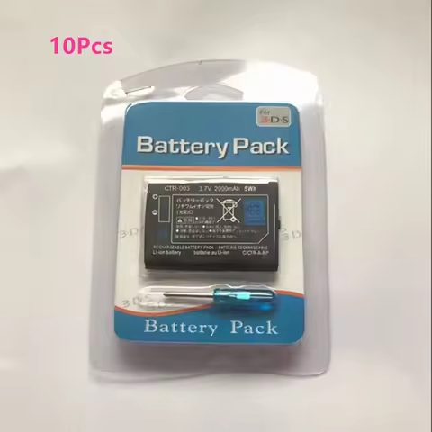 10Pcs 3.7V 2000mAh CTR003 CTR-003 Battery for Nintendo 3DS 2DS 2DS XL Console Rechargeable Battery w