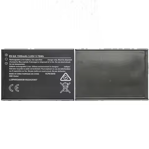 1500Mah-2000mAh Battery BV-6A BN-02 For Nokia Banana 2060 3060 5250 C5-03 8110 4G XL 4G RM-1061 RM-1