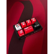 ✅ creativity ✅ set personality metal keycap KFC Rog Key Cap Joint Limited Set Six Keys