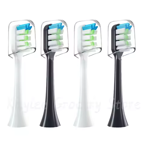 6/12PCS Lebooo/Huawei/ZR/KKC/Apiyoo Electric Replace Toothbrush Head Diamond With Protection Cover M