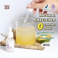 Stevia Liquid 15 Natural Sweetener ML Sugar Substitute 0 Calories 0 Sugar - SESSI