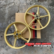 VELG PALANG 5 DOUBLE DISC COPY RCB CAKRAM DEPAN BELAKANG CRF MX KING