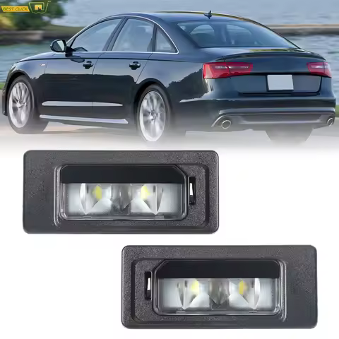 2x 12V LED License Plate Light Lamp For Audi A1 A3 A4 A5 A6 A7 Q3 Q5 TT For VW Jetta Passat 4G094302