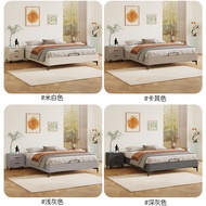 HDB Tatami Storage Bed Tatami Bed Frame without Bedside Storage Bed Frame with Storage Drawers High Double Bed Bedframe Wooden Bed Queen King Bed Storage Bed Frame