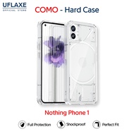 UFLAXE COMO - For Nothing Phone 1 Case - Clear Anti-yellowing Shockproof Hard Case, Anti-Fingerprint