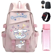 [ BONUS - BOTTLE - WATCH - RAINCOAT ] KINDERGARTEN ELEMENTARY SCHOOL BACKPACK FOR GIRLS, MODERN BACK