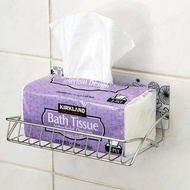 免鑽孔不鏽鋼浴室置物架 衛生紙架 瓶罐架 無痕貼片置物架 萬用架