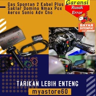 Gas Spontan 2 Kabel Plus Saklar Gas Sepontan Selongsong Slongsong Domino Aksesoris Variasi Sparepart