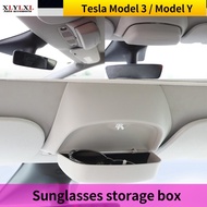 Glasses case for Tesla Model 3 sunglasses storage box for Tesla Model Y 2019-2022eo optical