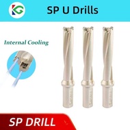 76 SP 3 U Drill With Inserts SG 2D 3D 4D 5D Internal Coog Indexable Bits Drilg Tool For