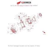 Cooling System - Water Tank (E-14-A) HONDA Sh Mode (July/205+) Parts Catalog