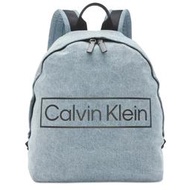 【W小舖】Calvin Klein CK 牛仔布後背包 休閒後背包 雙肩後背包~C74555