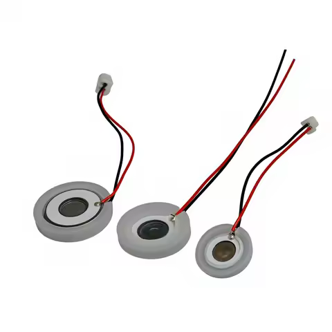 Piezo Atomizer Humidifier Element 110kHz 20mm Ultrasonic Microporous With Wires Piezoelectric Cerami