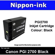 PGI2700XL Canon Compatible Black Cyan Magenta Yellow Ink Inkjet Printer iB4070 IB4170 MB5170 MB5070 