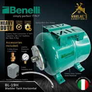 Benelli 19 Liters 60 Liters Bladder Tank with Pressure Switch Gauge and Connector