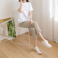 Safa Factory - Celana Ankle Pants Wanita Celana Harem Santai Linen