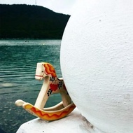 【兒童節禮物】淳木童話  俄羅斯積木  搖搖系列 :花楸果中馬