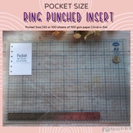 Pluzzle | Pocket Size Ring Loose Leaf Sheets | Rainbow Unicorn Grid & Dot Journal & Planner Inserts