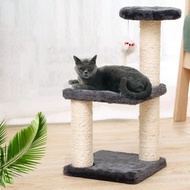 Cat Colorful Tree Toy Scratch Plat Bed Triple Layer Square Fur Cat Tree Modern Colour Sisal Post Cat Toy Cat Tree