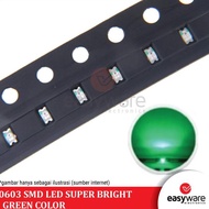 HIJAU LED 0603 SMD GREEN SUPER BRIGHT GREEN LED SMD 0603 SUPER BRIGHT GREEN easywa53 Hurry Up and Or