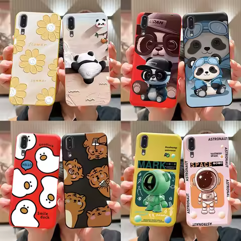 Liquid Silicone Case Fro Huawei P20 cute patterned Shockproof Back Cover Fro Huawei P20 lite/ Nova 3