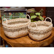 keranjang cantik rotan hampers parcel(harga satu set isi2)/ Nampan Tray Baki Box Kotak Kerajinan Any
