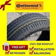Continental Sport Contact 5 CSC5 SSR MOE Runflat tyre tayar tire (with installation) 225/40R19