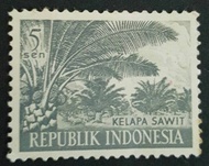 Perangko 5 sen kelapa sawit Republik Indonesia