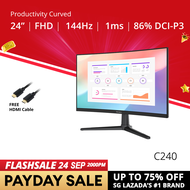 PRISM+ C240 24 144Hz 1500R Curved Productivity Monitor Gaming Monitor [1920 x 1080]