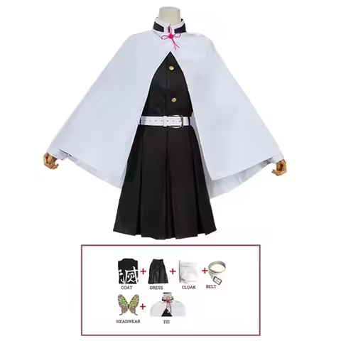 Halloween Demon Slayer Cosplay Tanjiro Nezuko Cosplay Kids Shinobu Costume Japanese Anime Cartoon Ha