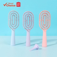 MINISO Upgraded Portable Vertical Hair Comb Mini Design with Cleaning Brush Detangler Tool 5.5cm × 1